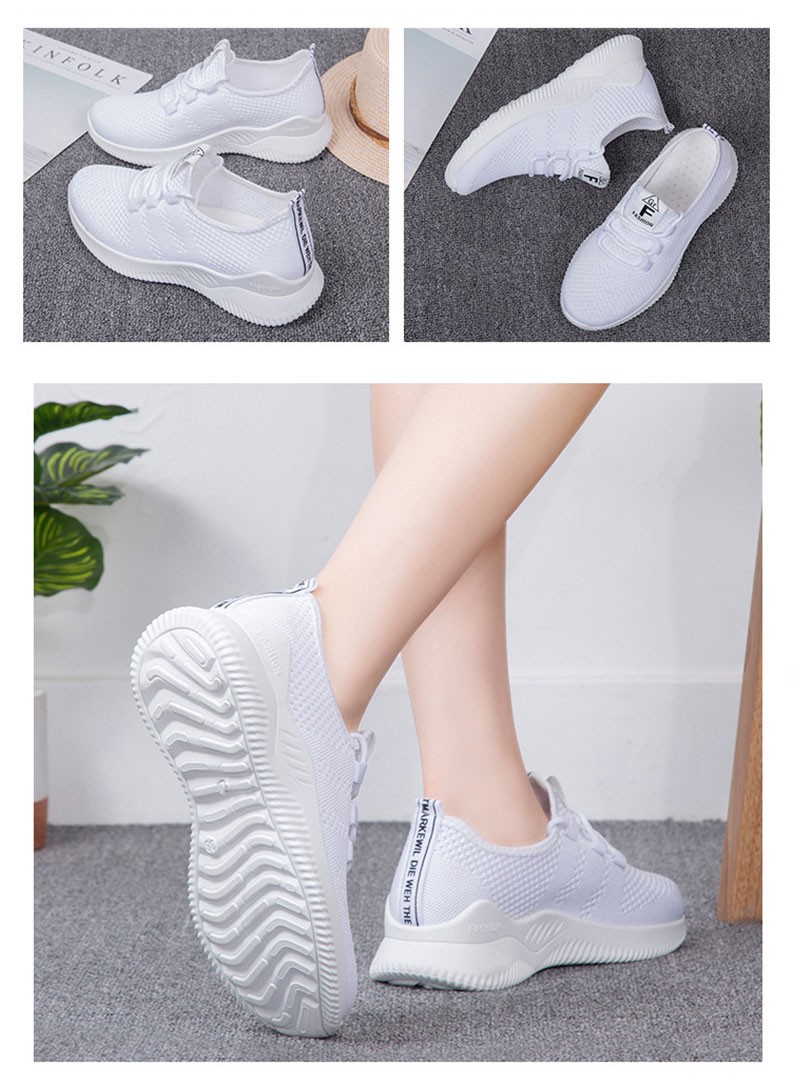 Women s Breathable Mesh Sports Shoes H 66 White ishtari