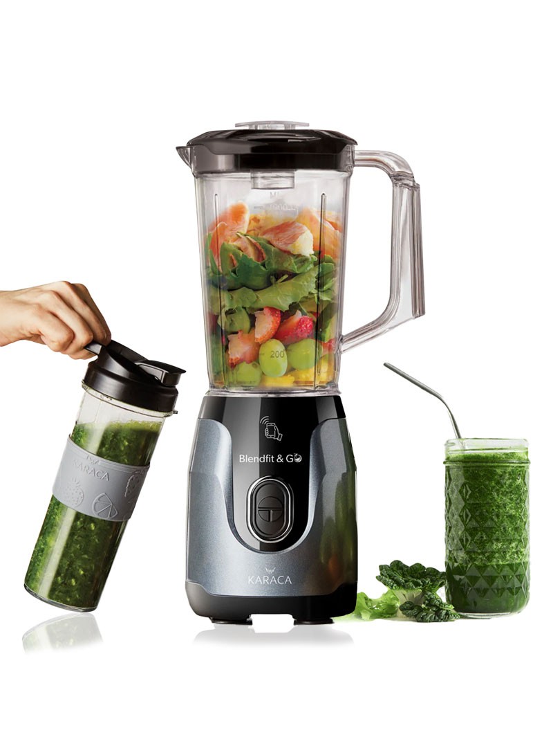 550W 1L Blendfit Smoothie Go Table Blender Set Dark Gray ishtari